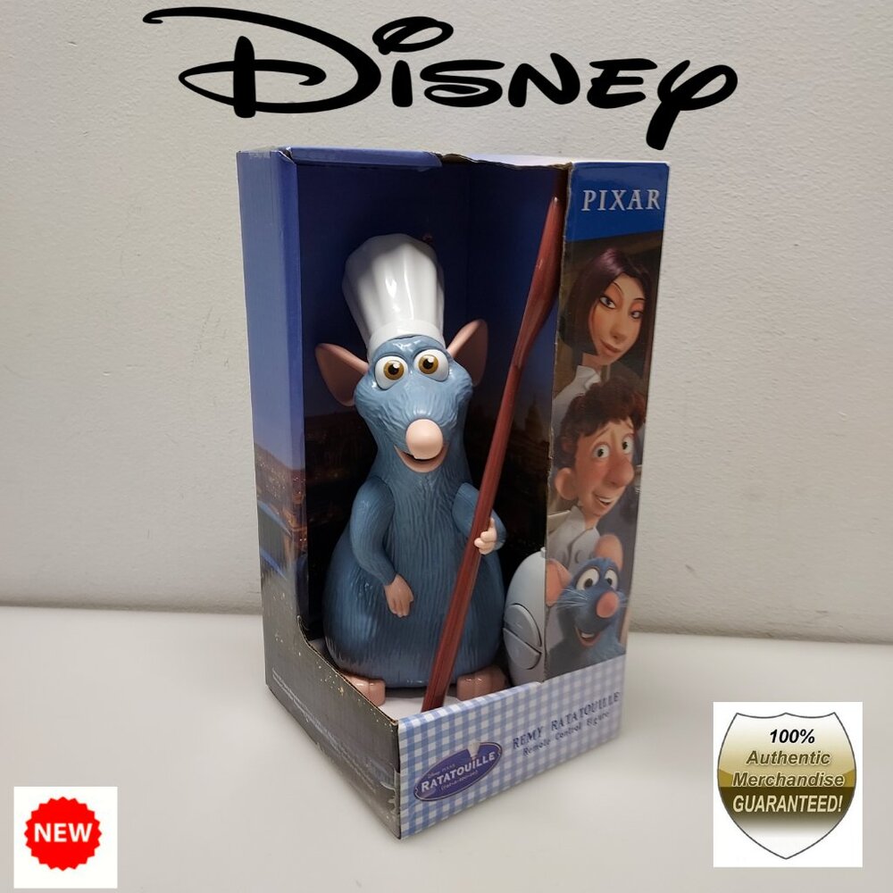 DISNEY PIXAR REMY RATATOUILLE INTERACTIVE REMOTE CONTROL 9" FIGURE TOY AGE8+ NIB